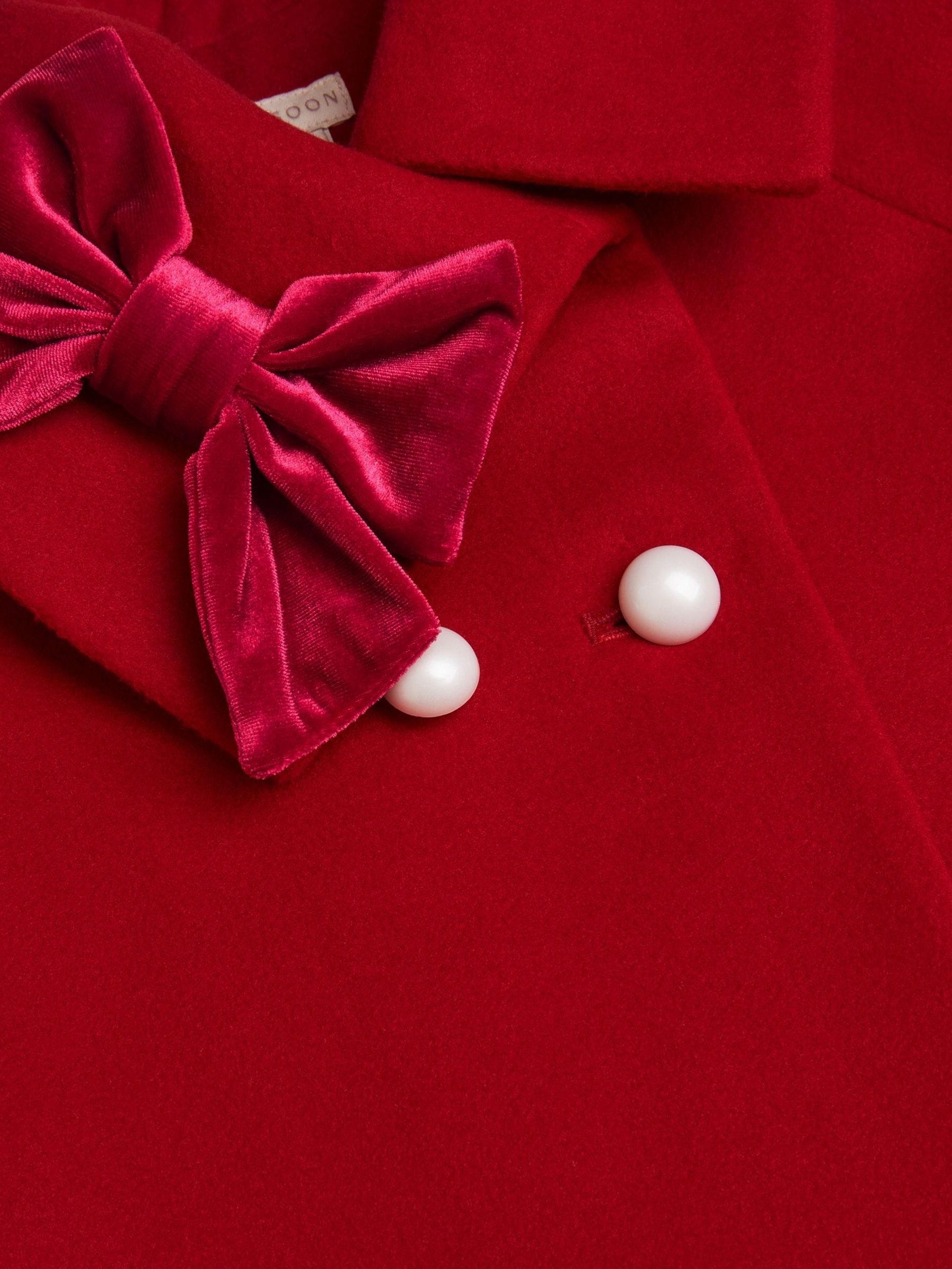 Monsoon Velvet Bow Cape