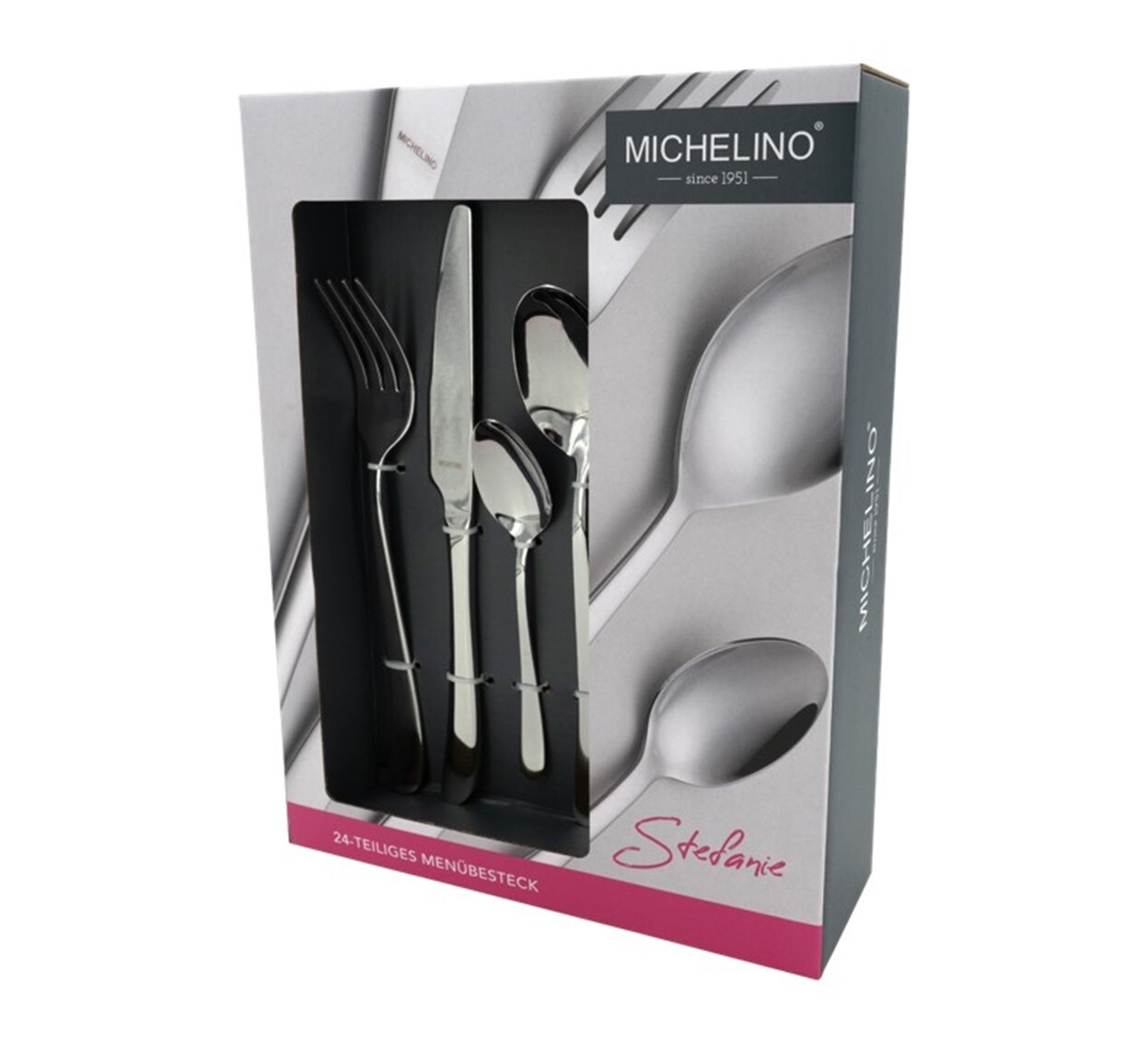 MICHELINO Besteckset 24 teilig für 6 Personen Edelstahl