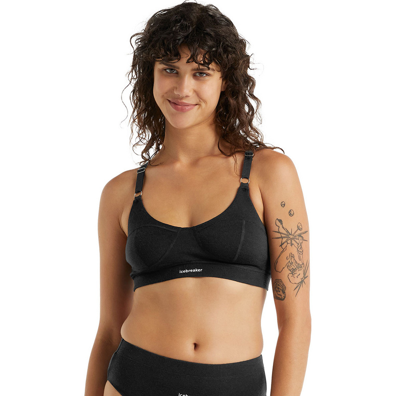 Icebreaker Damen Queens Clasp Sport BH