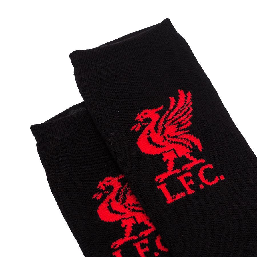 Liverpool Socquettes Pack de 3 - Noir/Rouge