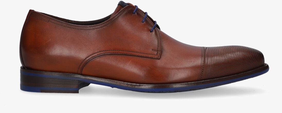FLORIS VAN BOMMEL cognac floris van bommel nette schoenen sfm-30196