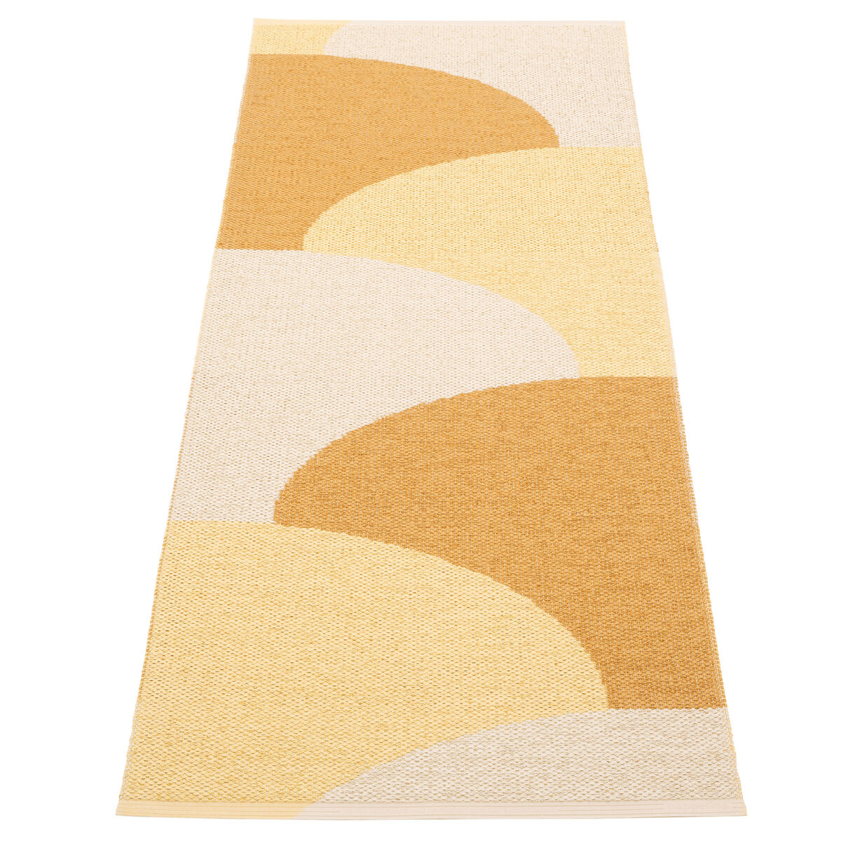 Pappelina Hill teppe 70 × 180 cm, ochre/yellow/cream
