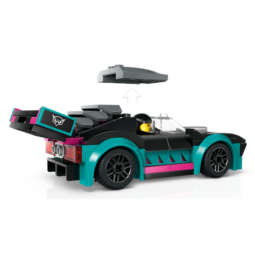 LEGO City Racerbil Og Transporter - 60406