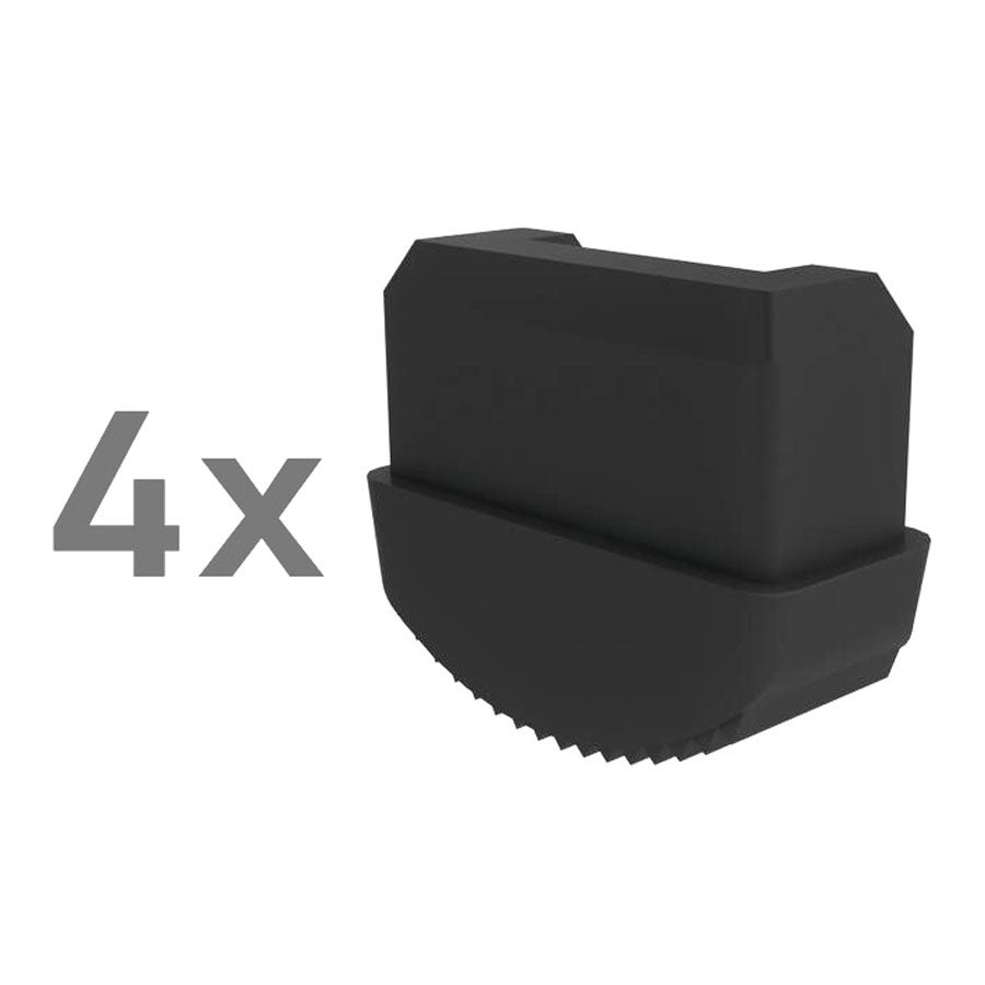 MUNK binnenschoen voor platformladders, elektrisch geleidend, 59x26mm, 4 stuks