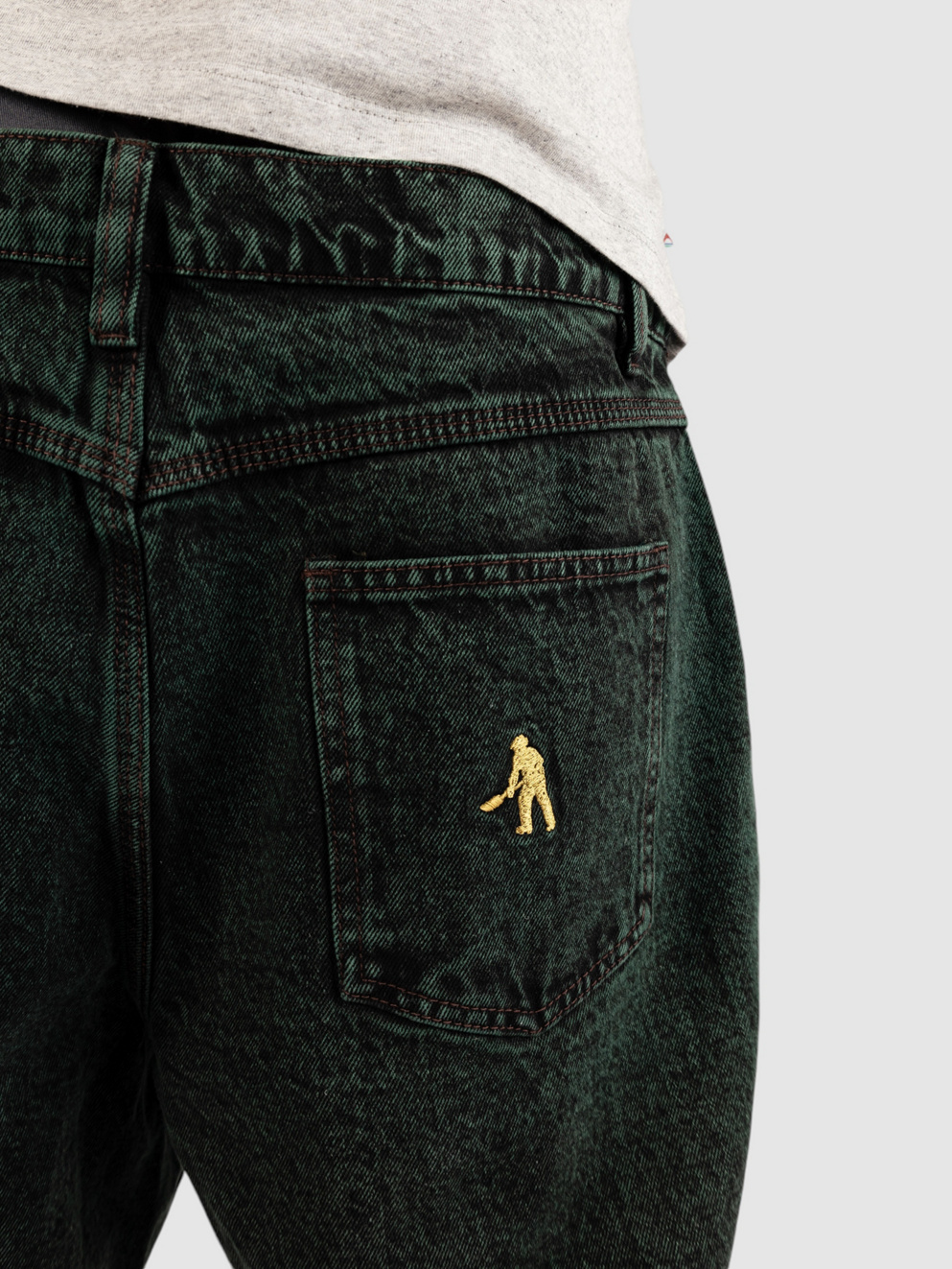 Pass Port Workers Club Jeans dark green over/dye