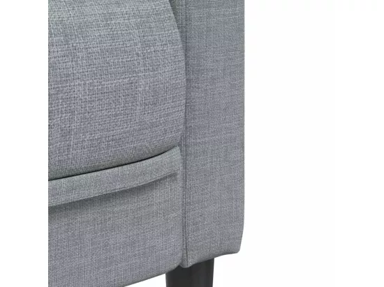 Canapé à 3 places gris clair tissu