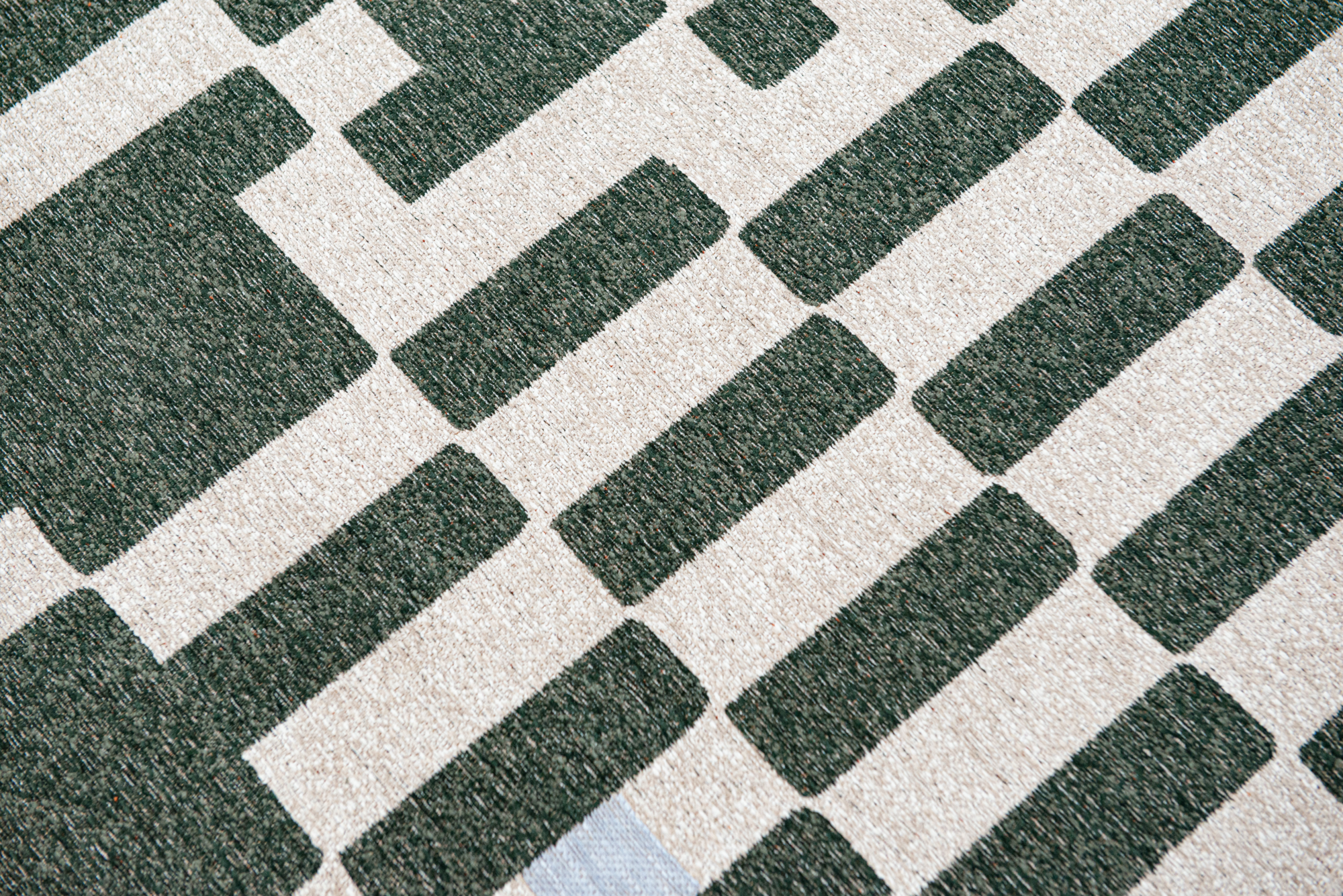 Ecorugs vloerkleed Chess groen 80x150 cm