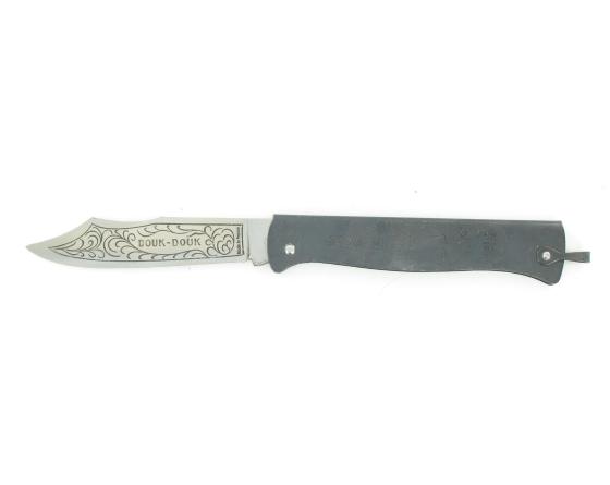 Douk Douk 200 Carbone - Manche Acier Noir Couteau de poche Le Thiers par Cognet Douk Douk
