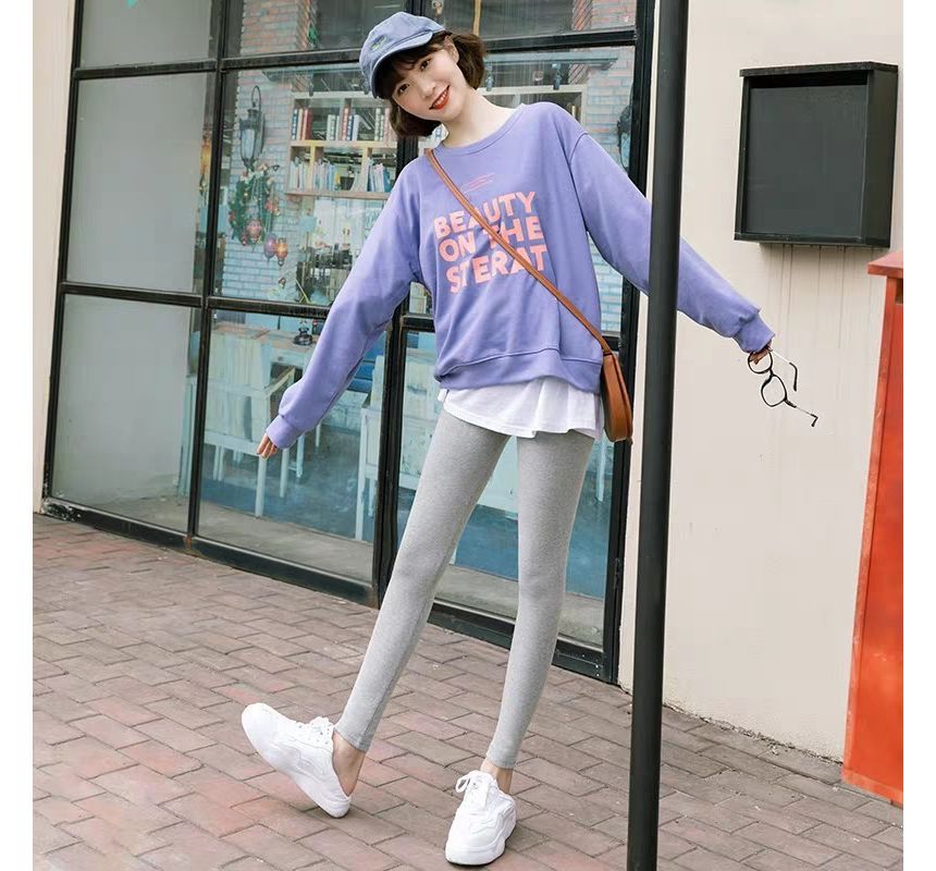 meirology - Hoge taille effen cropped legging