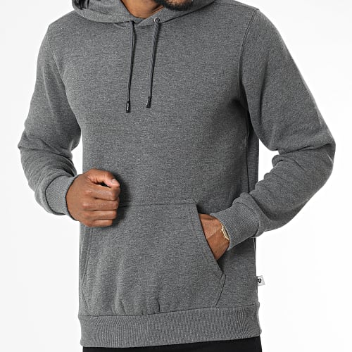 Sweat Capuche SWP-882 Gris Anthracite Chiné