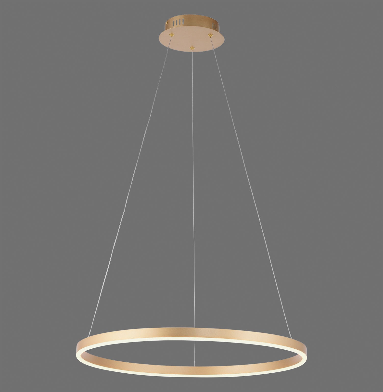 JUST LIGHT LED Pendelleuchte RITUS 58 cm messingfarbig