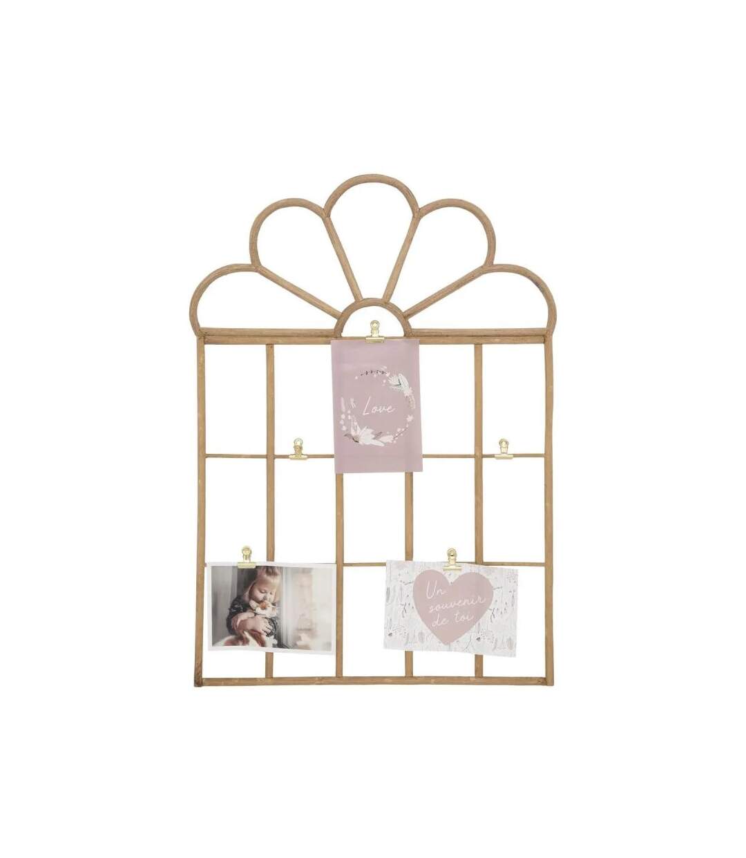 Porte-Photo Enfant en Rotin Cadeau 57cm Beige