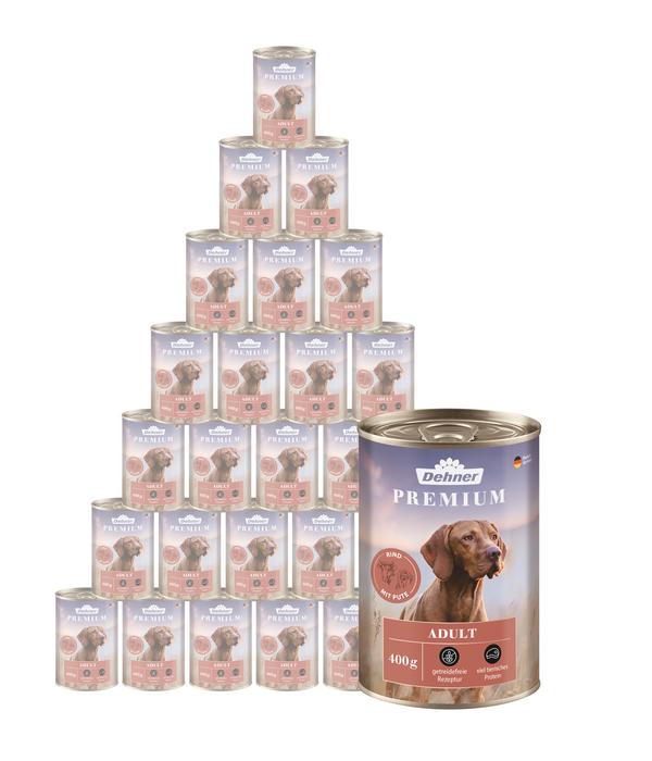 Dehner Premium Nassfutter für Hunde Adult