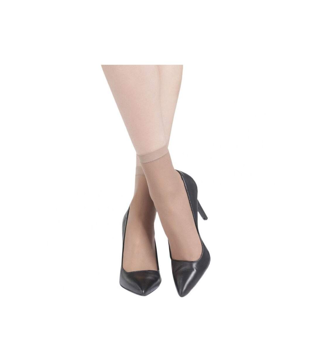 DIM Lot de 4 paires de Socquettes Femme Microfibre ECODIM Daim 30D