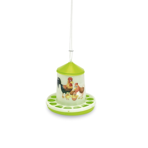 Funil de plástico para aves, 2 kg (pistache) - Happy Range