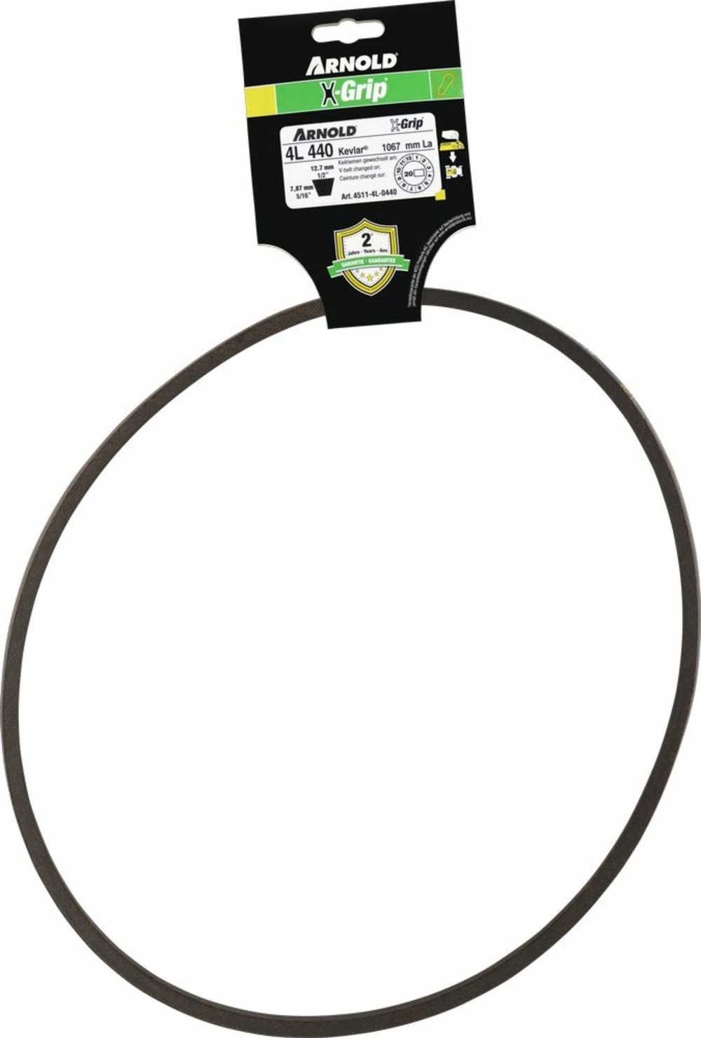 Courroie trapézoïdale x-grip v de type 4l440