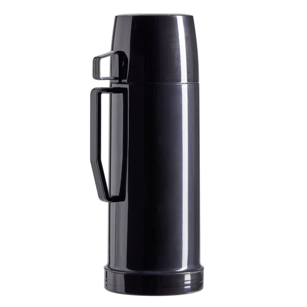 Bouteille isotherme 415ml avec tasse plastique noir