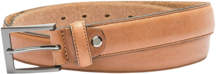 Matinique Frank Belt Formal Stitch Leather Brun