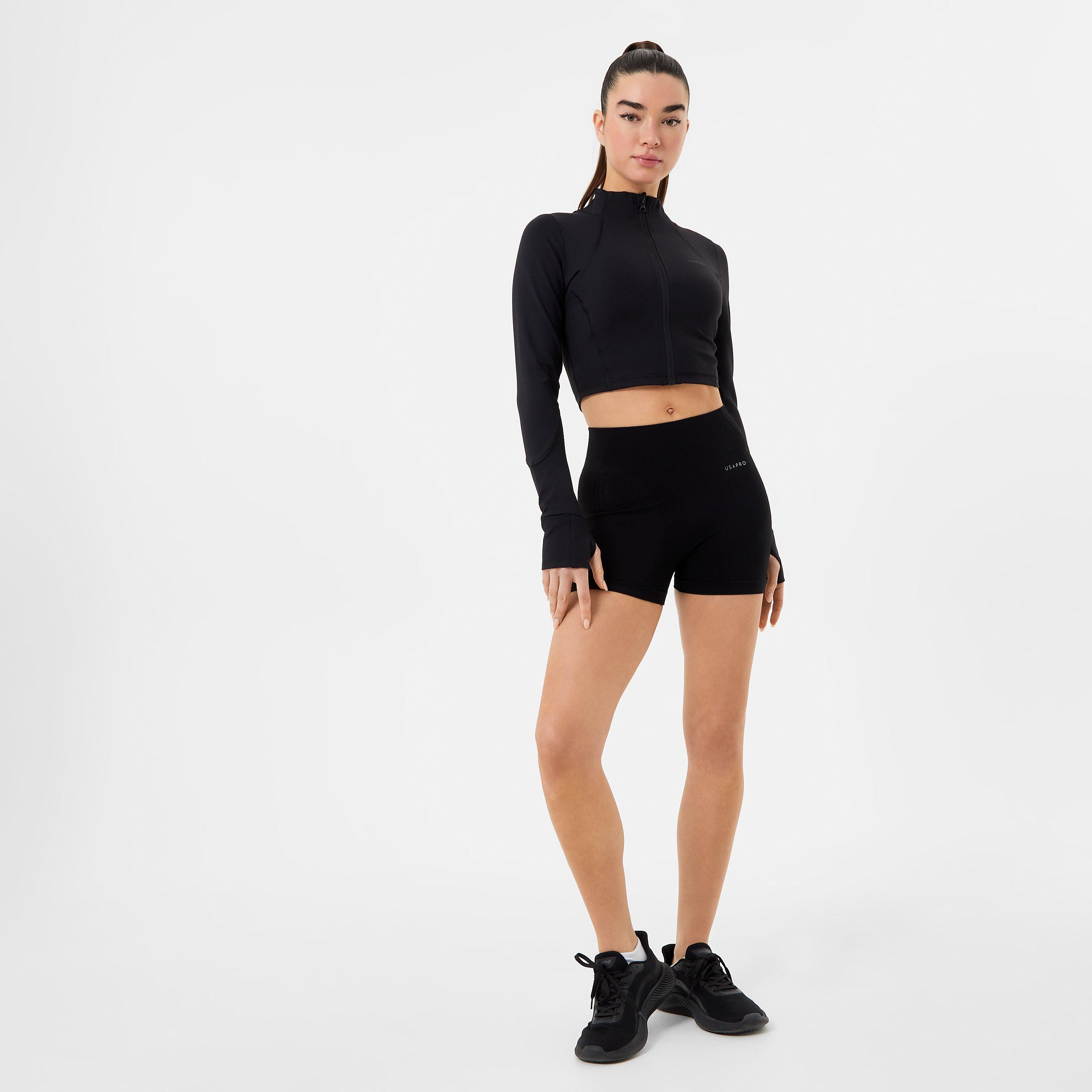 USA Pro Cropped Fitness Jacket Womens
