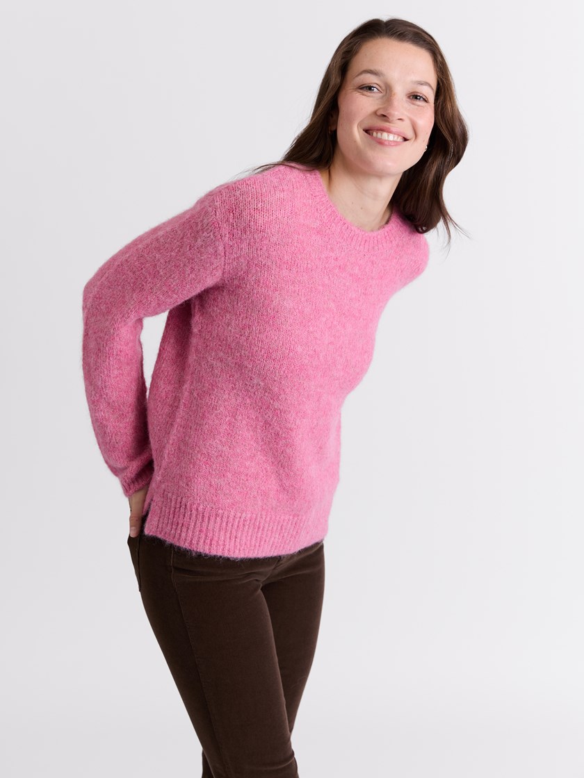 Kallie genser Cashmere Rose
