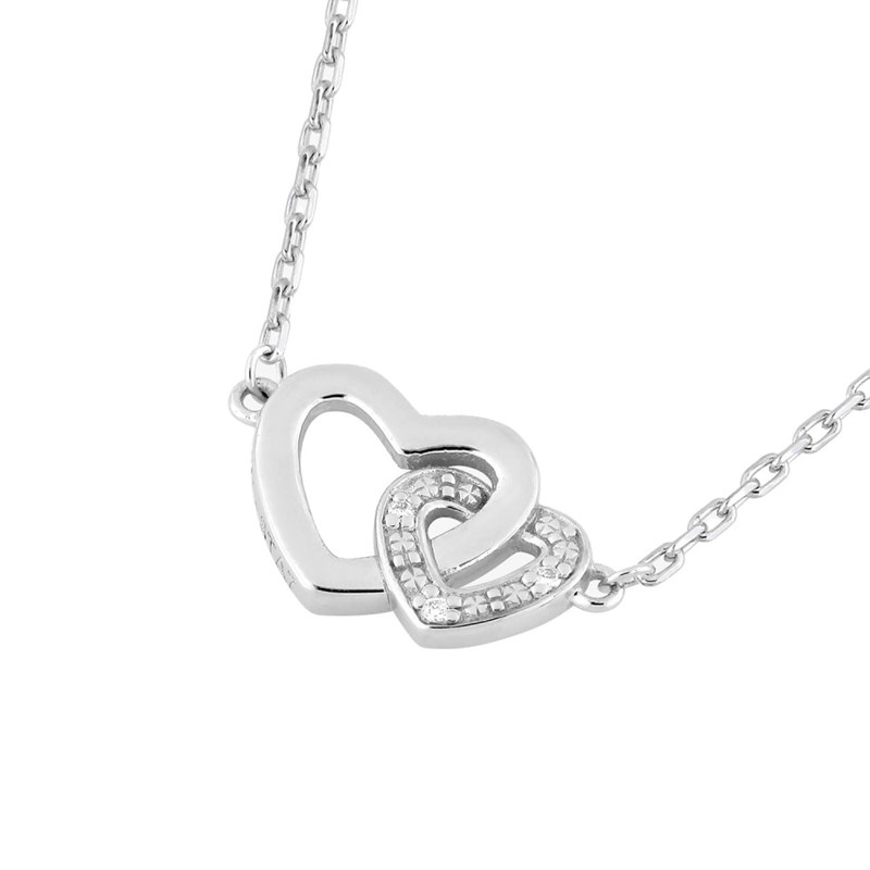 Collier coeur Femme - Argent 925 - Longueur : 42 cm