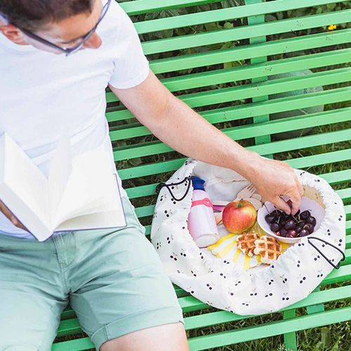 play&go opbergzak noomad mini - cherry