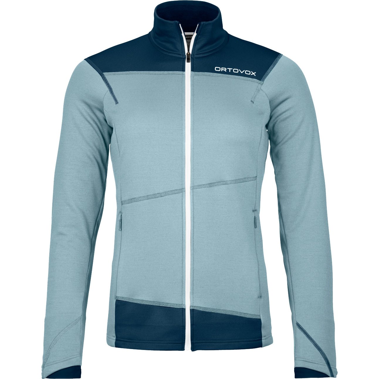 ORTOVOX Fleece Light Jacke Damen glacier grey