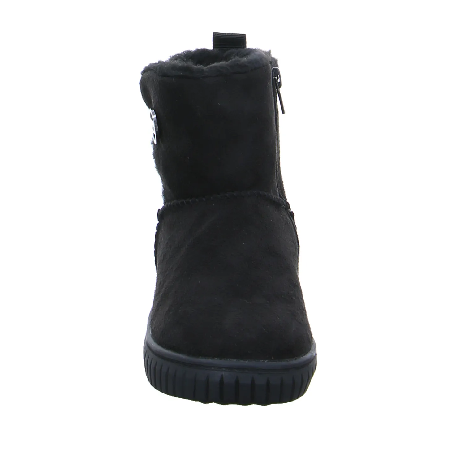 S.OLIVER Mädchen-Winter-Bottine Schwarz Lederimitat  Bootie