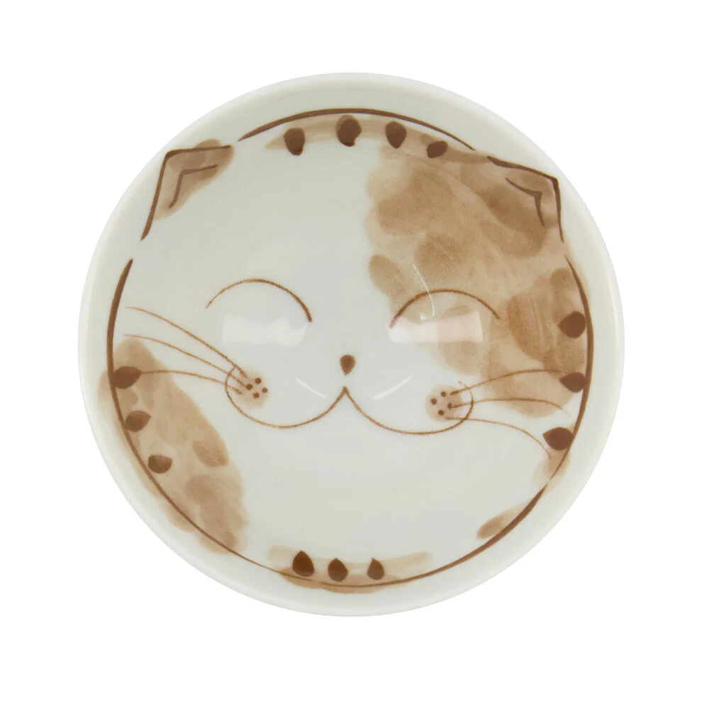Tokyo Design Studio  Kawaii Rice skål, Fuku Cat Neko Pink - 300 ml