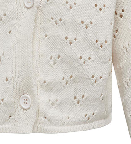 Kids Only Cardigan - Strik - KogIna - Cloud Dancer m. Hulm?nster
