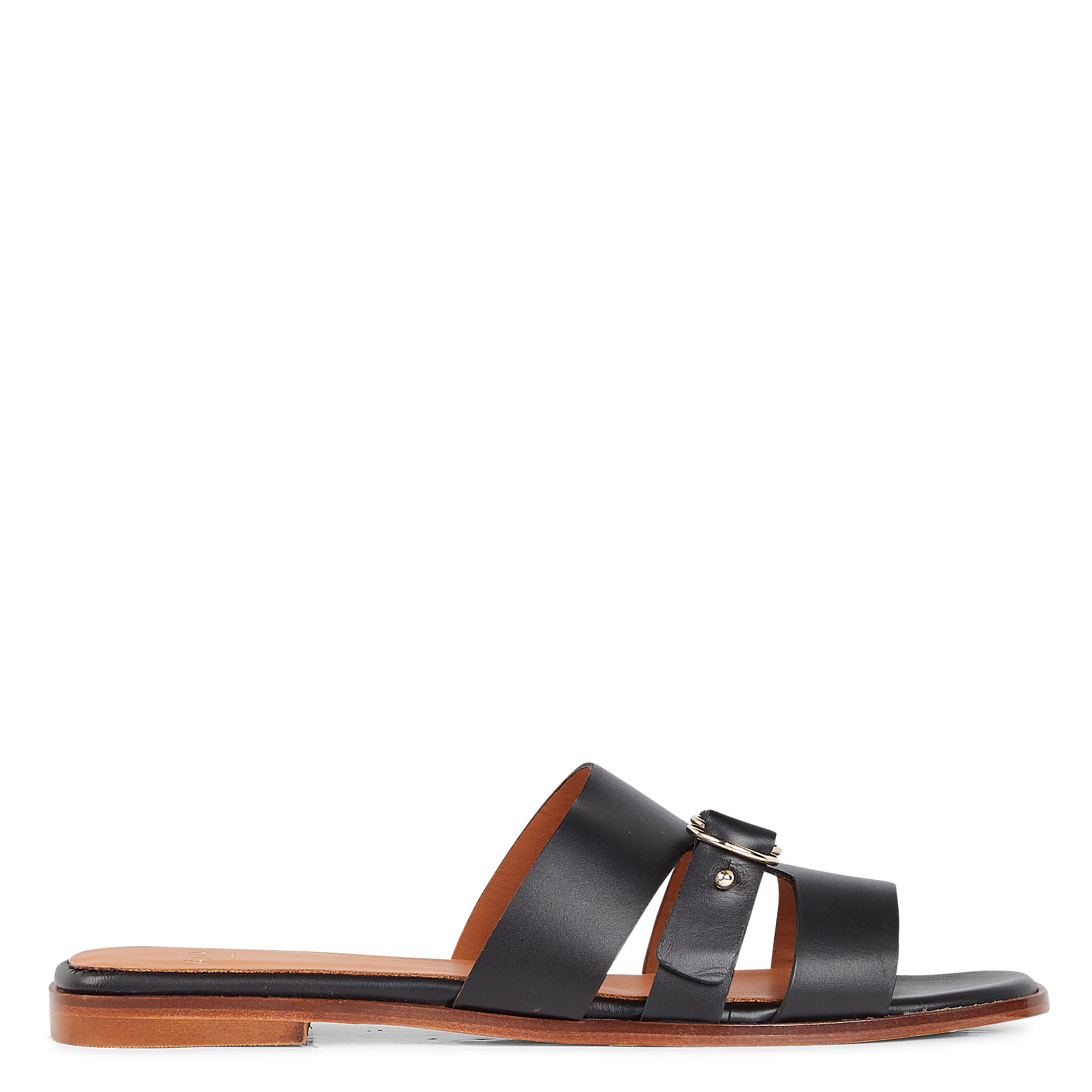 NATALIA - Mules en cuir | Noir