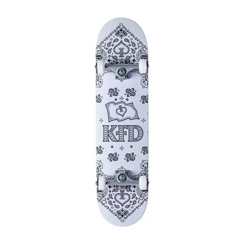 Skate KFD Bandana Blanc 8.0