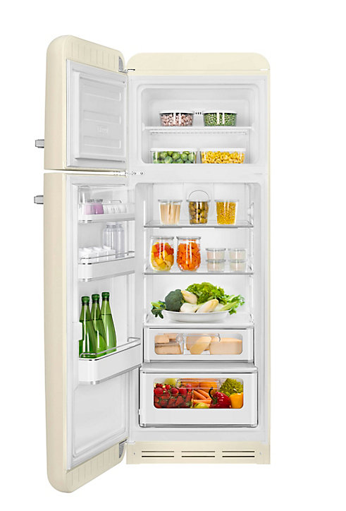 Réfrigérateur congélateur à poser ouverture gauche Smeg FAB30LCR5 222L / 72L crème
