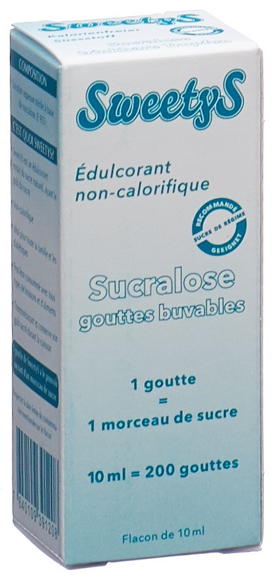 GOODNESS SweetyS Sucralose Süssstoff liq Tropffl 10 ml