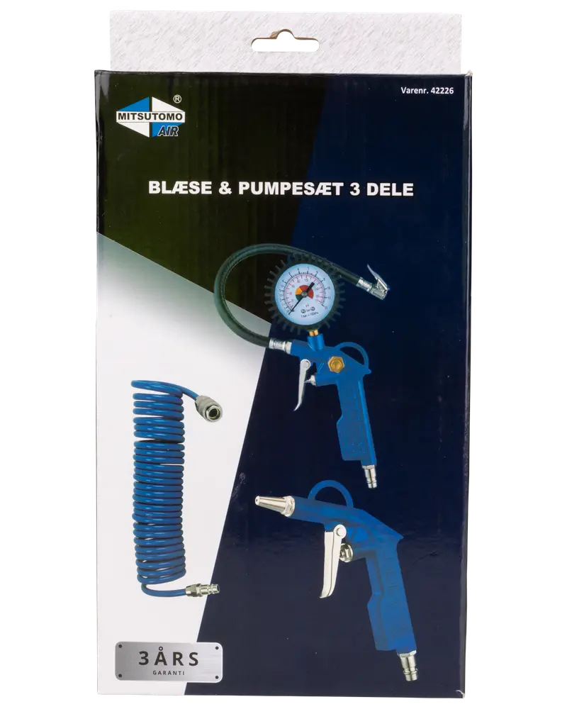 Blæse & pumpesæt - 3 dele