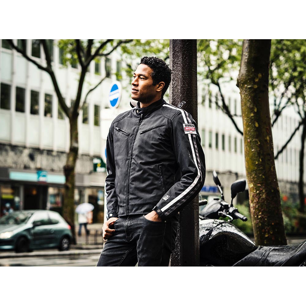 Helstons - Blouson Racing Motul Noir / Blanc