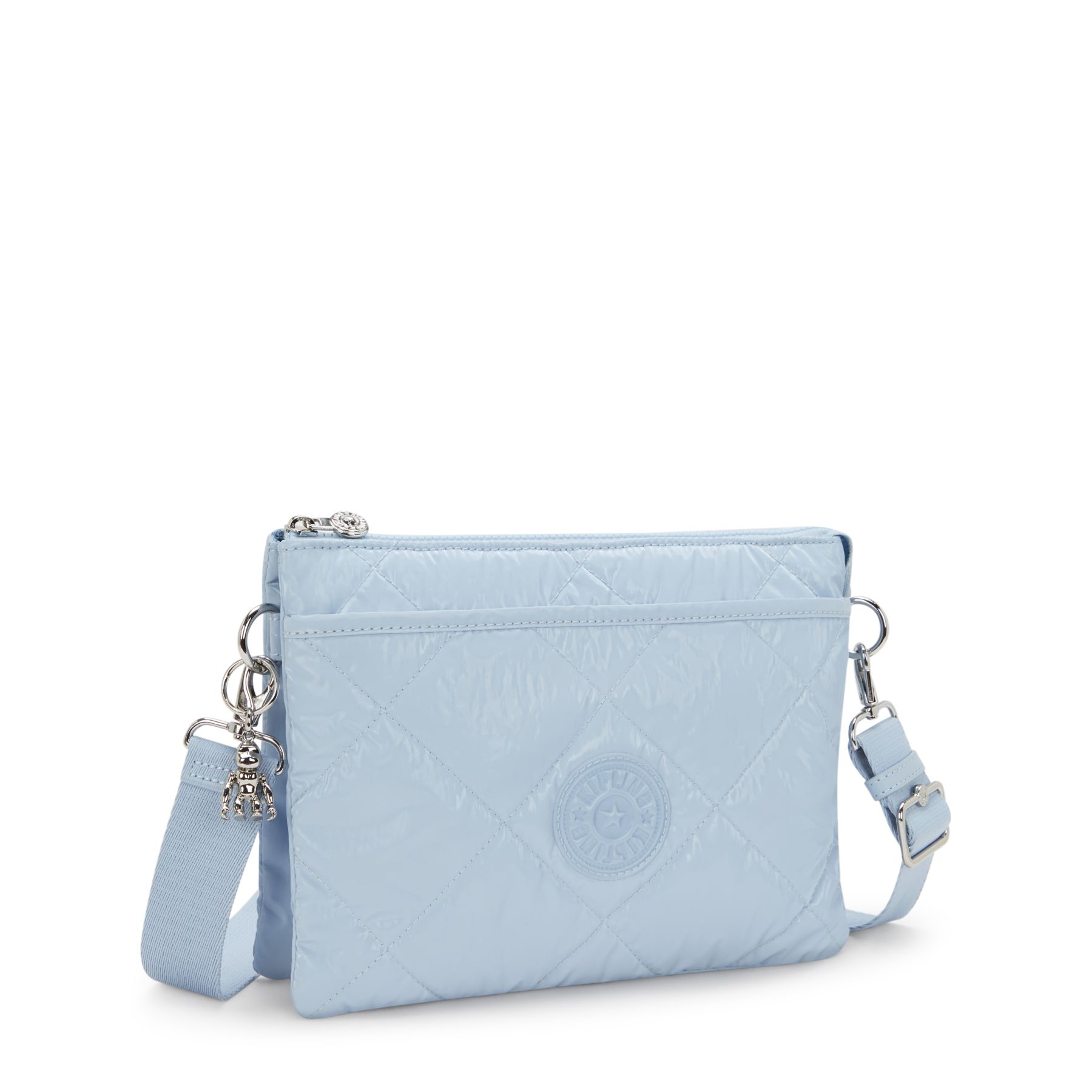 RIRI L Grand sac à bandoulière ajustable amovible - Glowing Blue Quilt