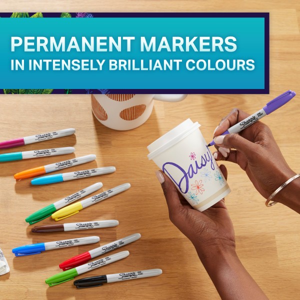 Sharpie - Permanent Tucher Fine BTS Assorteret Farver 18-pak