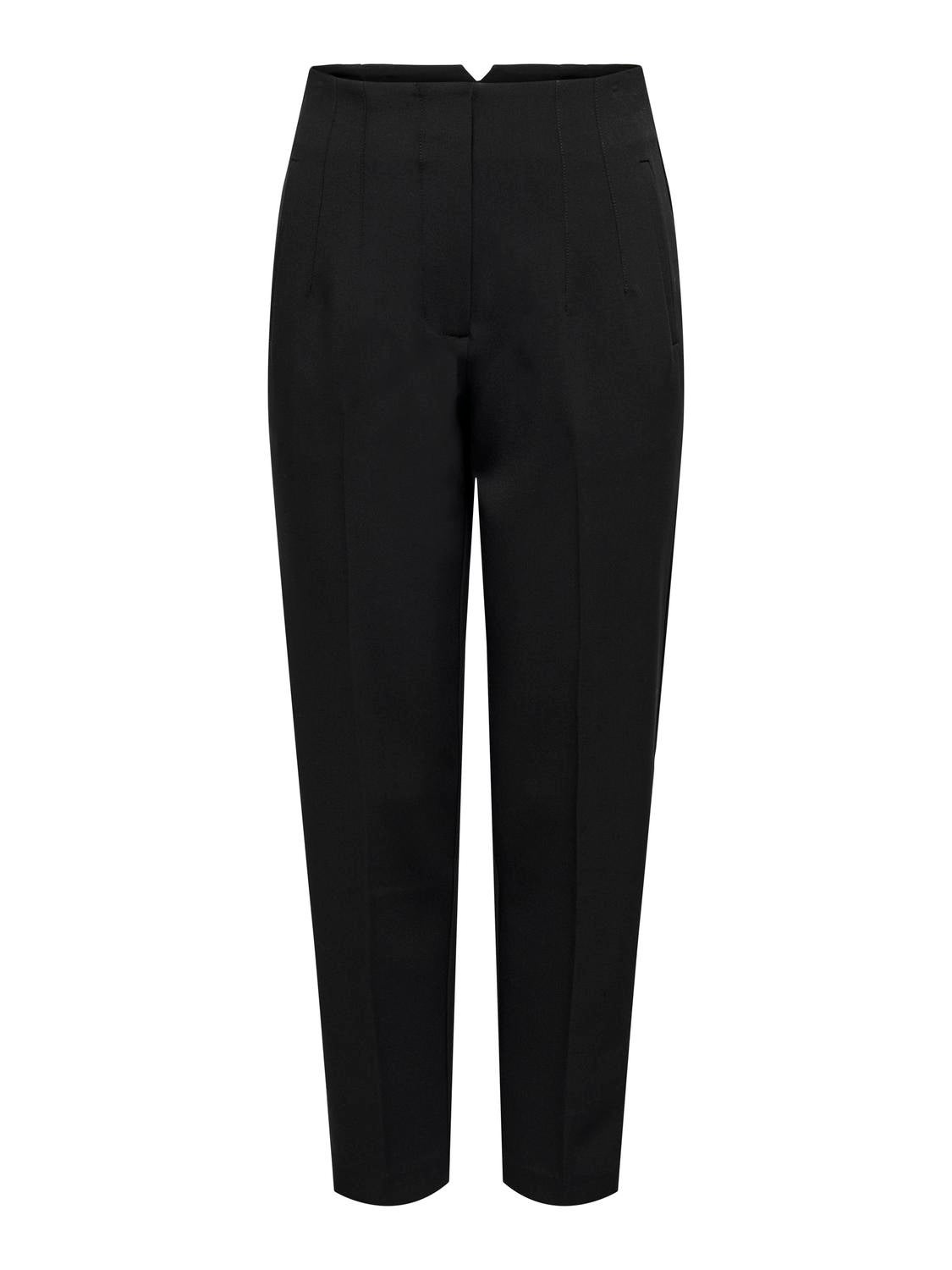 ONLRAVEN Hohe Taille Normal geschnitten Hose Black