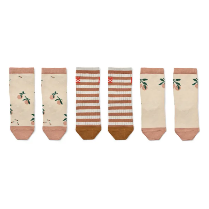 Liewood Lot 3 Chaussettes Silas | Rose pêche