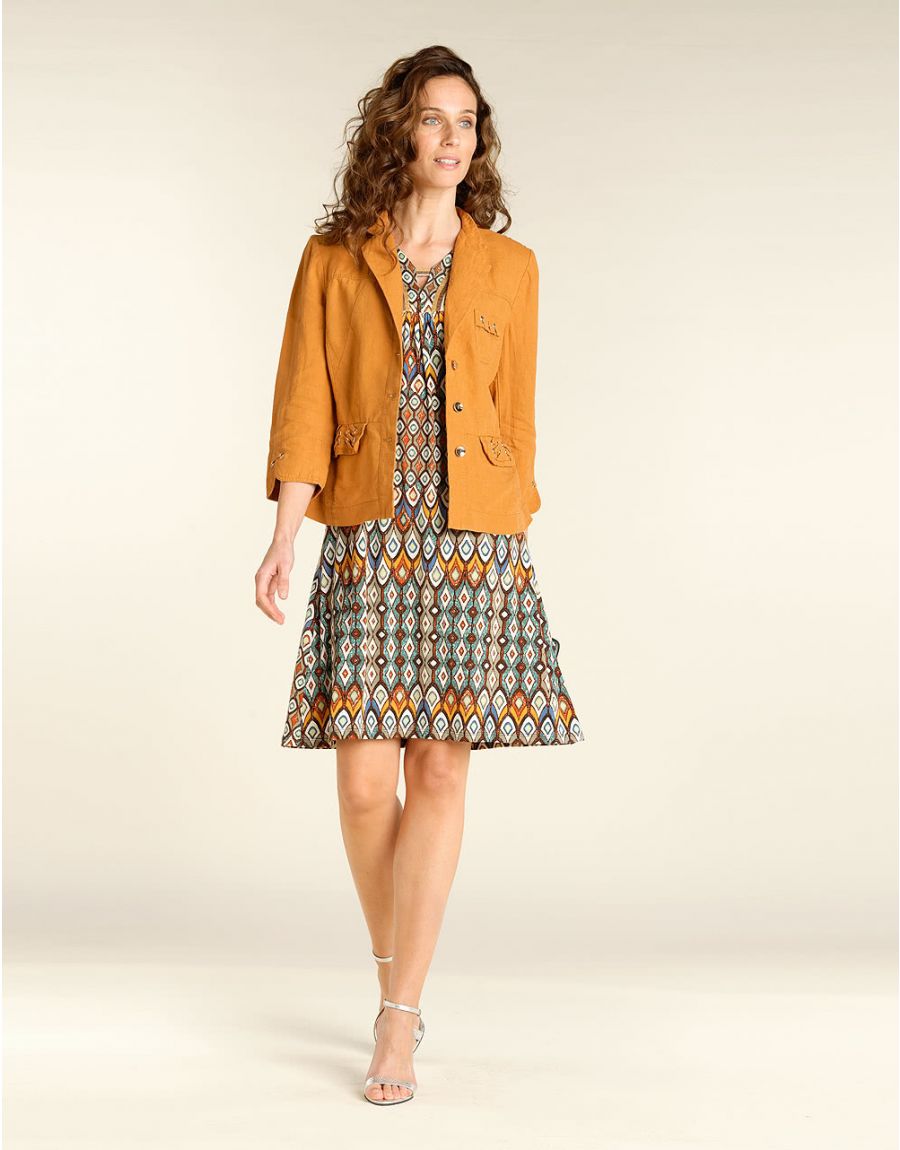 Robe trapèze imprimé 70's