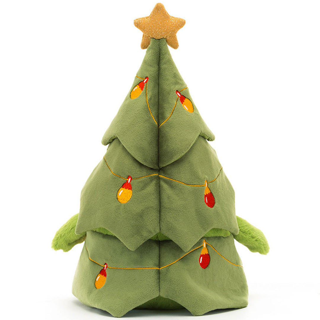 jellycat knuffelkikker ricky kerstboom - 29 cm