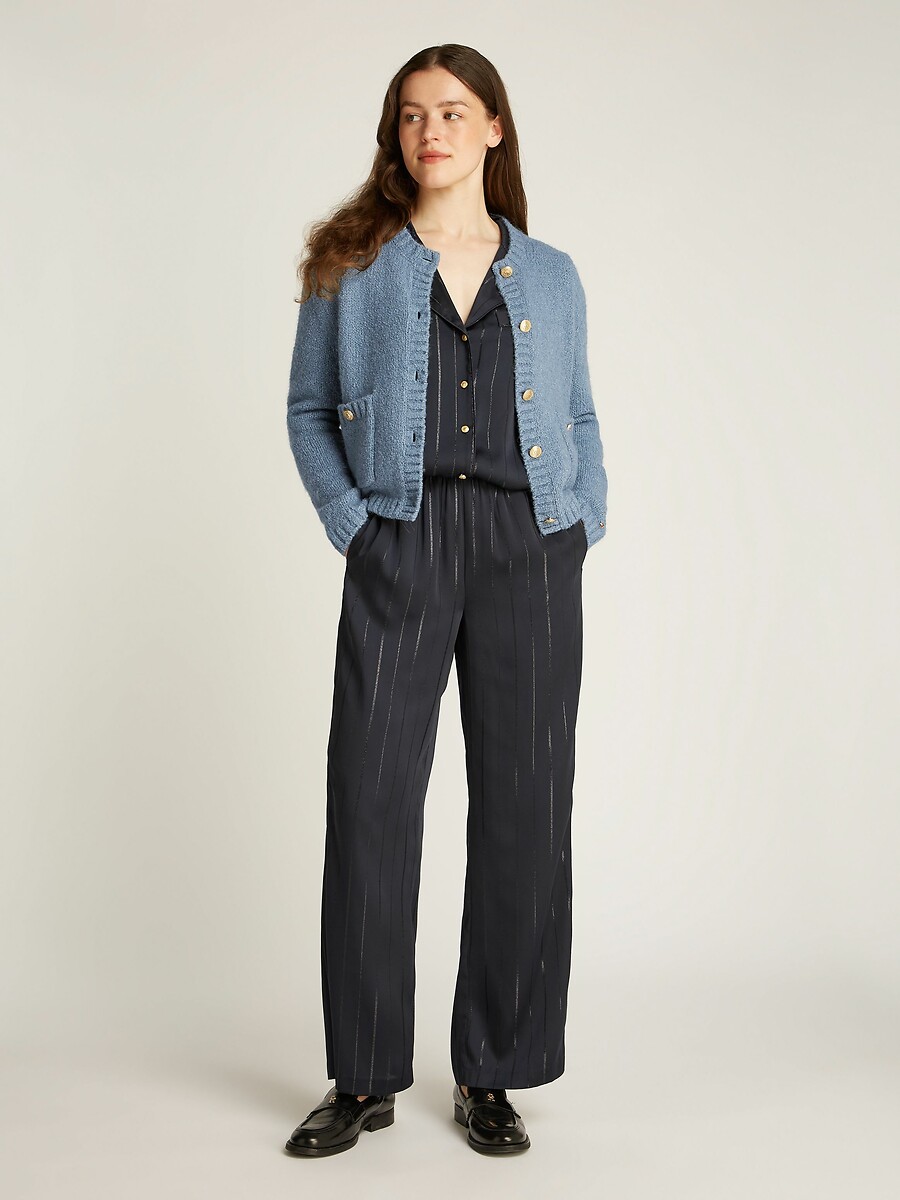 TOMMY HILFIGER<br>Cardigã de gola redonda