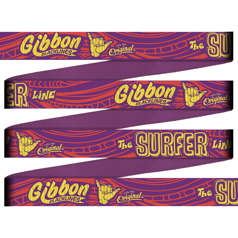 Gibbon Slacklines Surferline Treewear Slackline Set