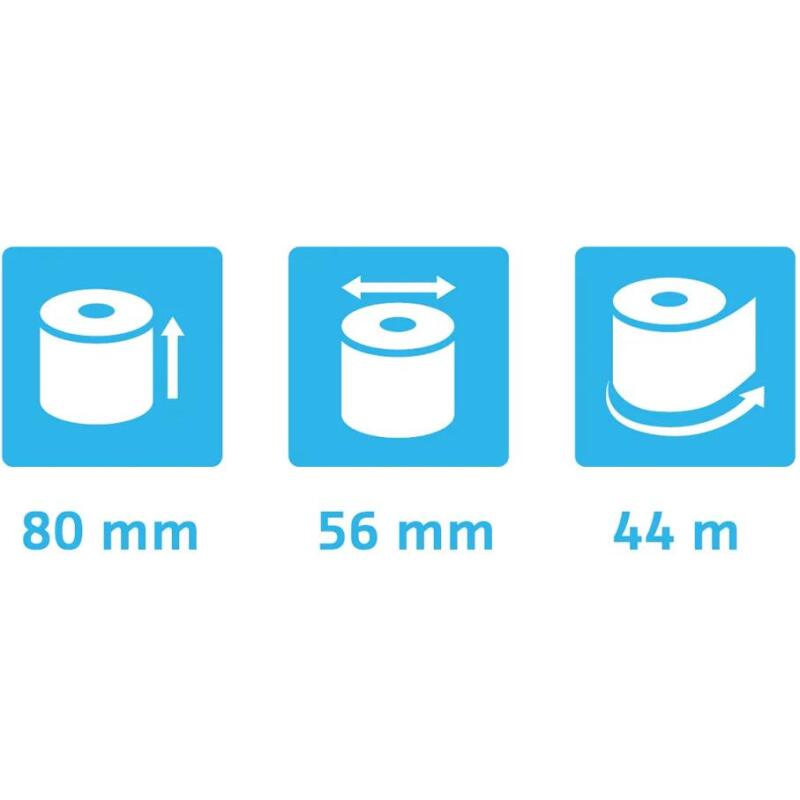 Bobines Balances Exacompta 43804E - l 80 mm x L 44 m, Ø 56 mm - 1 pli(s) - paquet de 1