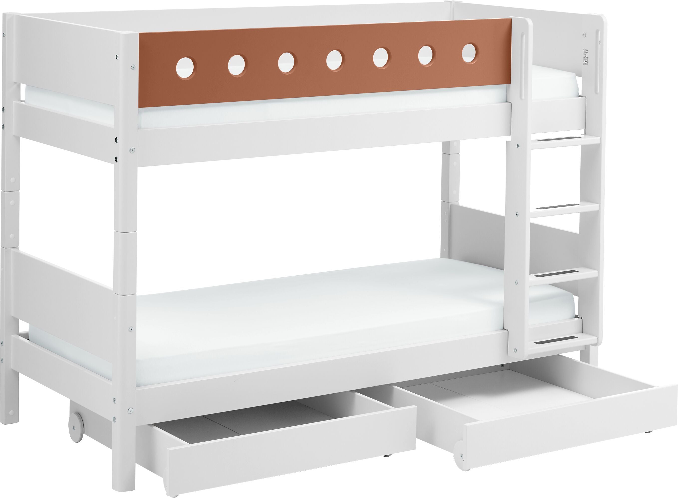 Flexa WHITE Etagenbett - Rost / B: 109.0 cm x T: 210.0 cm x H: 154.0 cm