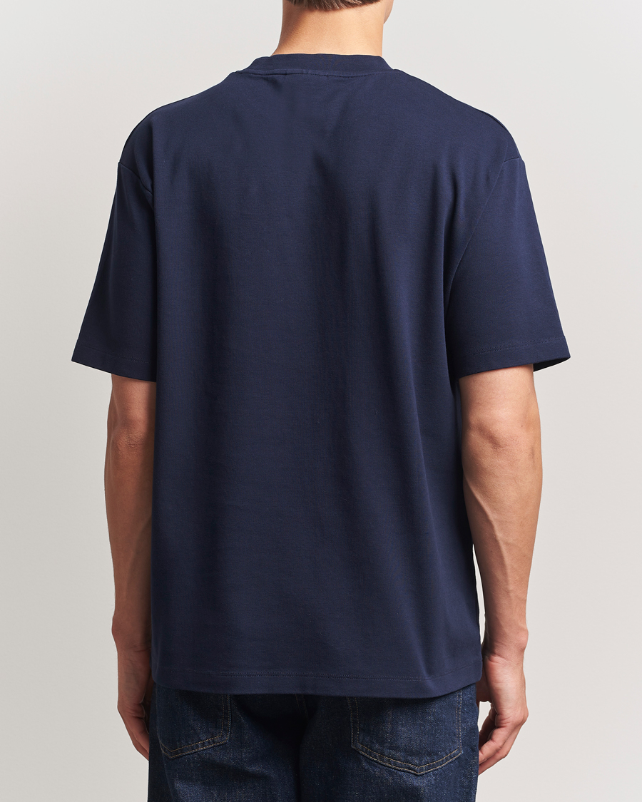 Drôle de Monsieur Classic Slogan T-Shirt Navy