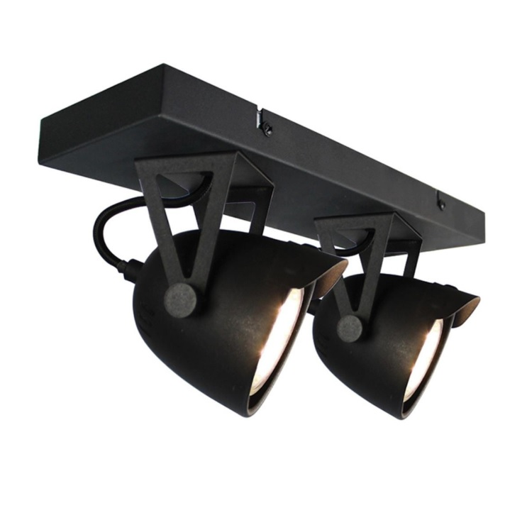 Spot Cap LED 2-Light Black