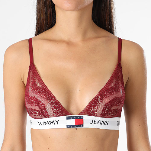 Soutien-Gorge Dentelle Femme Unlined Triangle 4677 Bordeaux