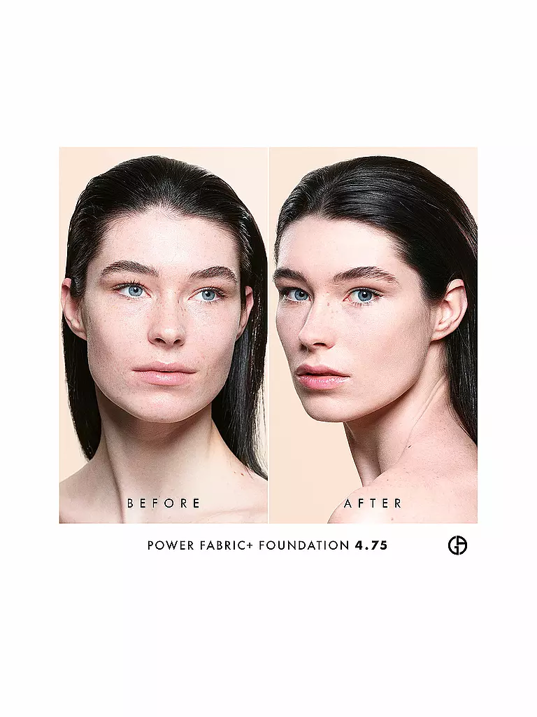 GIORGIO ARMANI COSMETICS Power Fabric + Longwear High Coverage Foundation  ( 4.75 ) camel